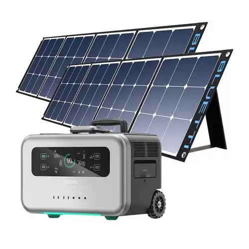 Pay Only $2299.00 For Zendure Superbase Pro 2000 Portable Power Station, 2 X Bluetti Sp120 120w Solar Panel, 2096wh Large Capacity 3000w Ampup Capability, 14 Outputs, 6.1 Inch Clear Display, Built-in 4g Iot, App Control, Charge To 80% In 1 Hour - Eu Plug With This Coupon Code At Geekbuying