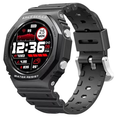 Pay Only $39.99 For Zeblaze Ares 2 Bluetooth Smartwatch 1.09 Inch Touch Screen Heart Rate Blood Pressure Monitor 50m Water-resistant 260 Mah Battery 45 Days Standby Time - Black With This Coupon Code At Geekbuying