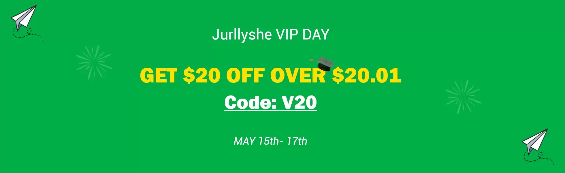 Get $20 Off Using This Jurllyshe.Com Discount Code