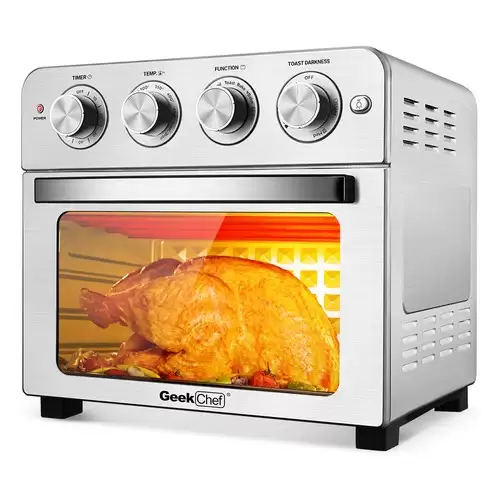 Order In Just $155.99 Geek Chef Air Fry Oven, Countertop Toaster Oven, 3-rack Levels, 16 Preset Modes, Stainless Steel (23qt 1700w) With This Discount Coupon At Geekbuying