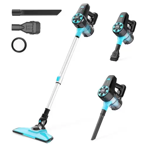 Order In Just $79.99 Yoma N3 Handheld Cordless Broom Vacuum Cleaner 17kpa Powerful Suction Power 6-in-1 Upright For Home Sofa Pets - Blue With This Discount Coupon At Geekbuying