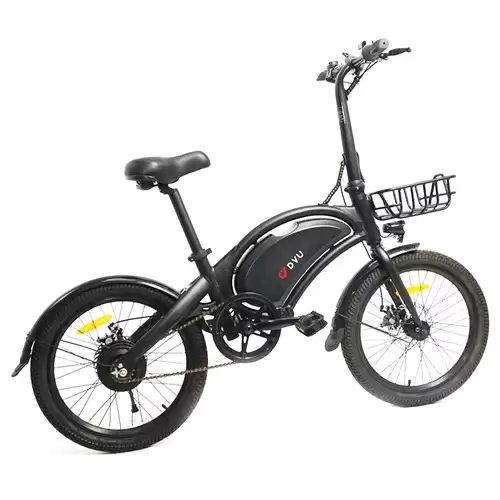 Pay Only $549.99 For Dyu D20 Electric Bicycle 250w Motor Max Speed 25km/h 36v 10ah 60km Max Range - Black With This Coupon Code At Geekbuying