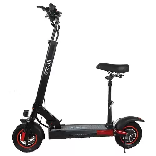 Pay Only $589.99 For Kugookirin M4 Pro Foldable Electric Scooter Upgraded Version 10 Inch Off-road Tyre 500w Brushless Motor 48v 18ah Battery 3 Speed Modes Dual Disc Brake Max Speed 45km/h Led Display 70km Long Range With Seat Removable Saddle - Black With This Coupon Code At Geekbuying