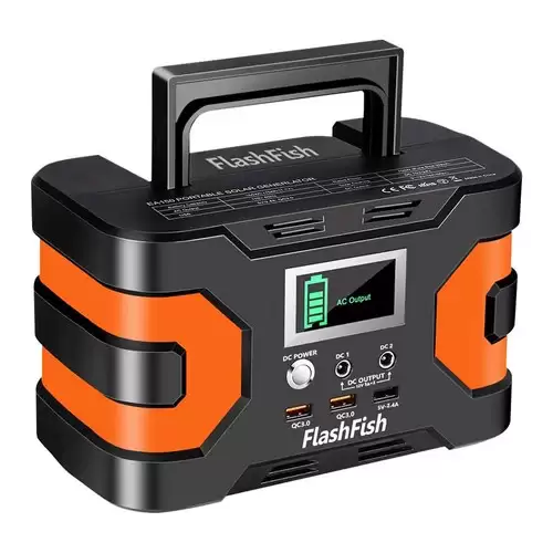 Pay Only $114.99 For Flashfish Ea150 200w Peak Power Station, 166wh/45000mah Backup Power Pack Solar Generator, 7 Outlets, 110v Ac Output With This Coupon Code At Geekbuying