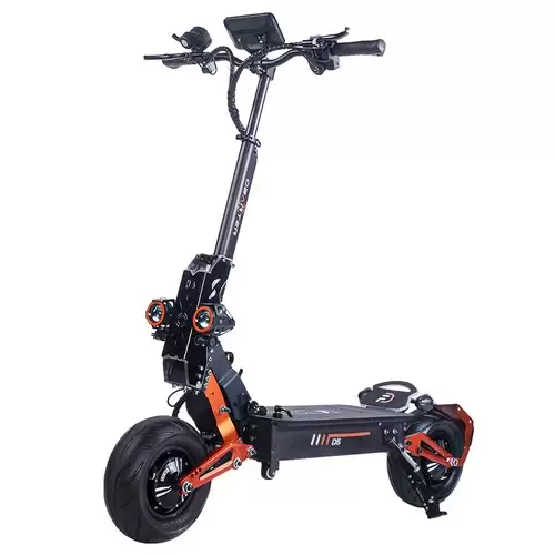 Order In Just $1599.99 Obarter D5 Electric Scooter 12 Inch Vacuum Tire 2*2500w Dual Motor Max Speed 60-70km/h Removable 48v 35ah Battery For 60-120km Super Range Removable Tire Double Oil Brakes Front&rear Hydraulic Suspension 150kg Max Load With This Discount Coupon At Geekbuying