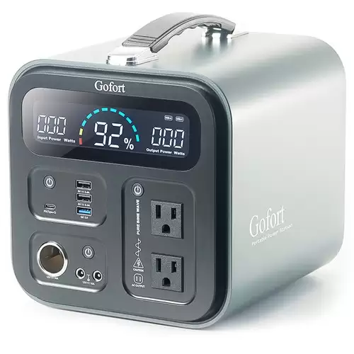 Pay Only $399.99 For Gofort Ua550 550wh Portable Power Station 2x Pure Sine Wave Ac110v Outlets 600w Inverter Solar Generator For Rv With This Coupon Code At Geekbuying