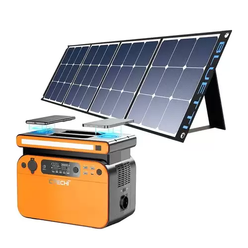 Pay Only $632.72 For Ctechi Gt500 500w Portable Power Station + Bluetti Sp120 120w Solar Panel, 518wh Lifepo4 Battery, Dual 10w Wireless Charging, 60w Pd Fast Charging, Lcd Display With This Coupon Code At Geekbuying