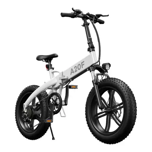 Pay Only $1089.99 For Ado A20f+ International Version Off-road Electric Folding Bike 20*4.0 Inch 500w Brushless Dc Motor Shimano 7-speed Rear Derailleur 36v 10.4ah Removable Battery 35km/h Max Speed Pure Power Up To 50km Range Aluminum Alloy Frame - White With This Coupon Code At Geekbuying