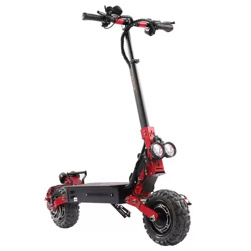 Pay Only $1039.99 For Bezior S2 Folding Electric Scooter 1200w*2 Dual Motor Lcd Display Max 65km/h 11 Inch Off-road Tire 21ah Battery Up To 60km Range Dual Shock Mitigation Dual Disk Brake Led Light - Red With This Coupon Code At Geekbuying