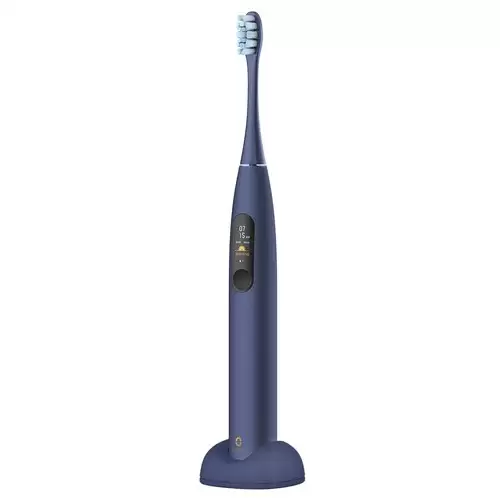 Pay Only $59.99 For Xiaomi Oclean X Pro Global Version Smart Sonic Electric Adult Toothbrush Ipx7 Waterproof Adjustable Strength Color Touch Screen Usb Charging Holder 800mah Lithium Battery App Control - Blue With This Coupon Code At Geekbuying