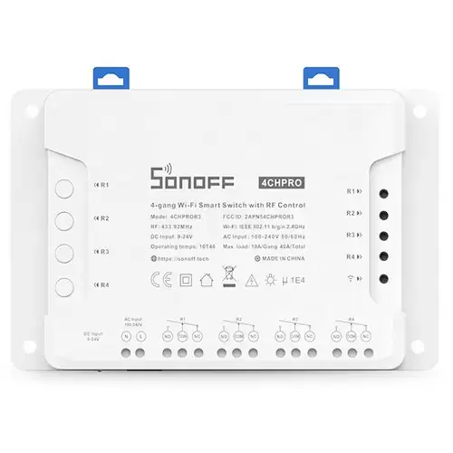 Pay Only $31.49 For Sonoff 4ch Pro R3 4-gang Wi-fi Smart Switch With Rf Control With This Coupon Code At Geekbuying