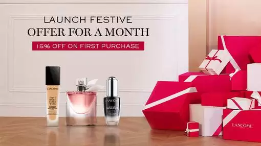 Get15% Off On Your First Purchase With This Discount Coupon At Lancome.In
