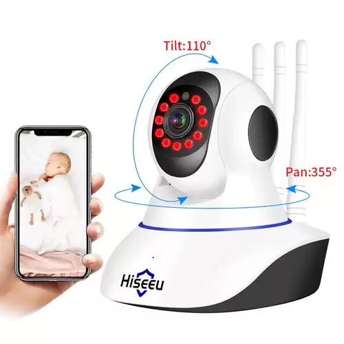 Order In Just $27.99 Hiseeu Fh1d 3mp Ptz Ip Camera Wifi Wireless Smart Home Security Surveillance Camera With 64g Sd Card With This Discount Coupon At Geekbuying