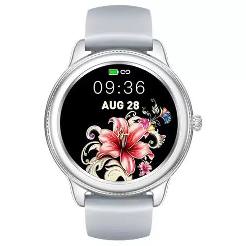 Order In Just $33.99 Zeblaze Lily Bluetooth Smartwatch 1.1 Inch Touch Screen Heart Rate Blood Pressure Monitor Ip68 Water-resistant 200 Mah Battery 30 Days Standby Time - Silver With This Discount Coupon At Geekbuying