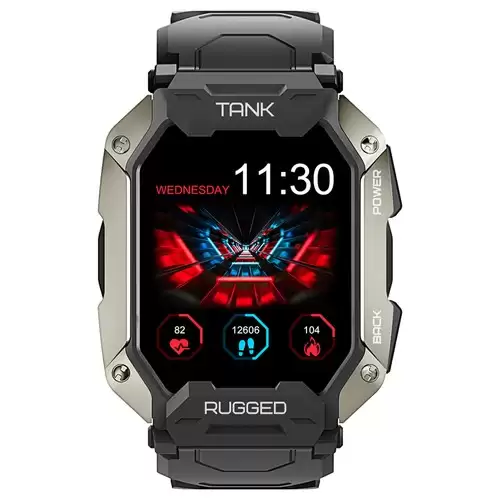 Order In Just $64.99 Kospet Tank M1 Pro Smartwatch 1.72'' Large Ips Screen, 24 Sport Modes, 24h Heart Rate, 5atm & Ip69k Waterproof - Black With This Discount Coupon At Geekbuying