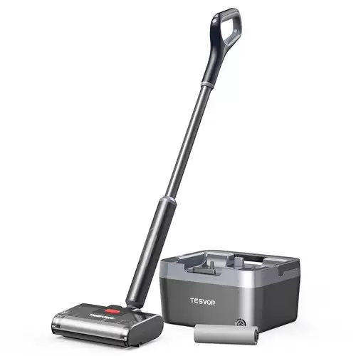 Pay Only $165.99 For Tesvor V8 Wet/dry Smart Cordless Vacuum Cleaner 2-in-1 Vacuuming Mopping 2600mah Battery One-button Self-cleaning Low Noise - Black With This Coupon Code At Geekbuying