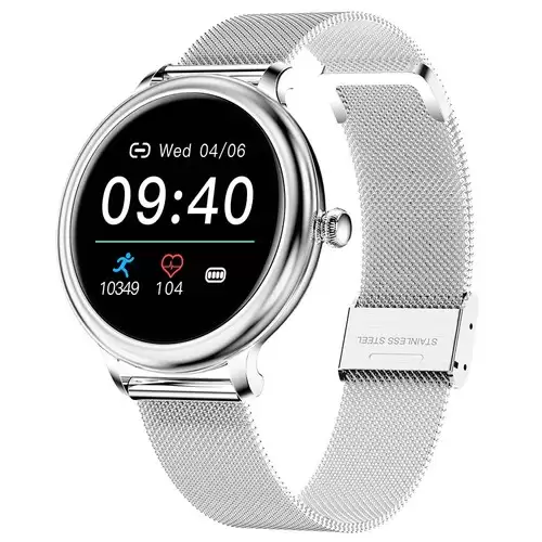 Order In Just $31.99 Senbono Ny33 Women Smartwatch Full Touch Screen Sports Watch Ip68 Waterproof Fitness Tracker For Ios Android Silver With This Discount Coupon At Geekbuying
