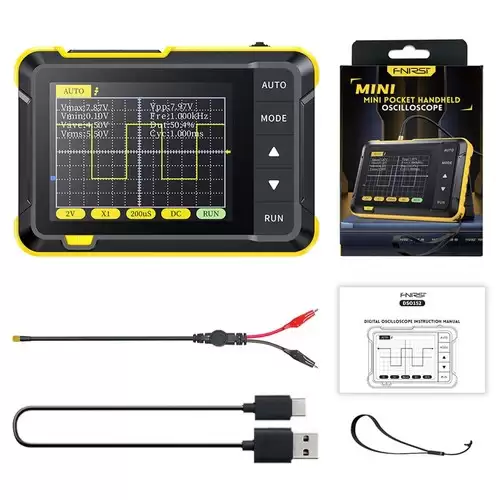Pay Only $22.00 For Fnirsi Dso152 Mini Handheld Digital Oscilloscope, 2.5msa/s Sampling Rate, 200khz Bandwidth With This Coupon Code At Geekbuying
