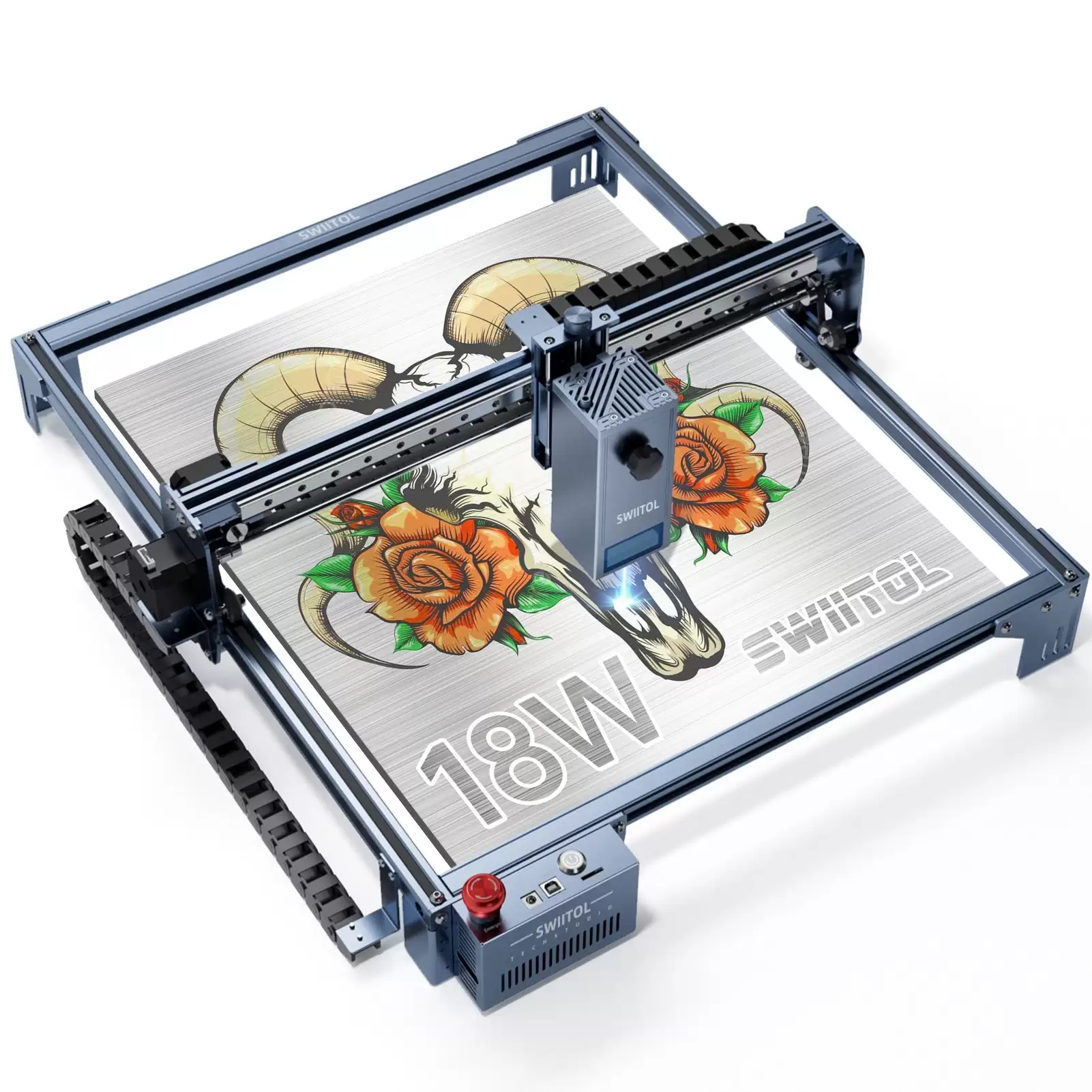 Order In Just €319 [eu Warehouse] Swiitol C18 Pro 18w Laser Engraver 30000mm/min High Speed 01mm High Precision With This Discount Coupon At Tomtop