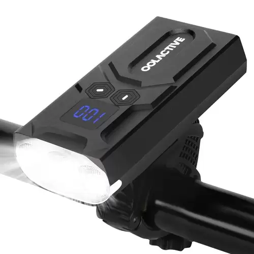 Pay Only $24.99 For Oolactive Yq-y20 Bicycle Headlights 5200mah Battery 1200 Lumes With Battery Indicator - Black With This Coupon Code At Geekbuying