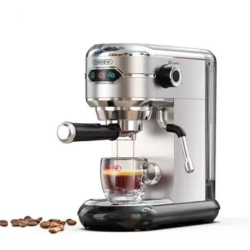 Get Upto 10% Off On Hibrew H11 Semi Automatic Espresso Machine 1450w 1.1l 19bar High Extraction 25s Rapid Heating Single Or Double Cup Coffee Maker Eu