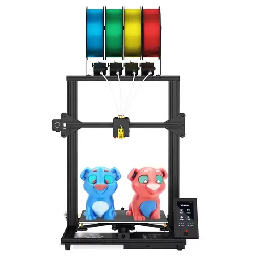 Order In Just $468.42 Zonestar Z8pm4 Pro 4 Titan Extruders 3d Printer, 4 In1 Out Color-mixing, Auto Leveling, 32bit Mainboard, Lcd Screen, Open Source, 300*300*400mm With This Discount Coupon At Geekbuying