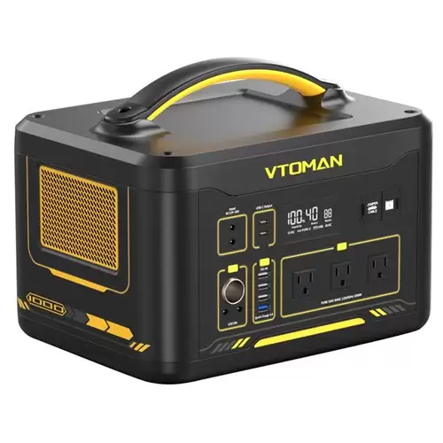 Pay Only $649.00 For Vtoman Jump 1000 Portable Power Station, 1408wh Lifepo4 Solar Generator, 1000w Ac Output, Expandable To 2956wh, 12v Jump Starter, Led Flashlight, 12 Ports With This Coupon Code At Geekbuying