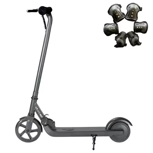 Pay Only $59.99 For Gogobest V1 Electric Folding Children Scooter 150w Motor 21.6v 2ah Battery Max Speed 4~6km/h For Kid's Outdoor Sports With Free Knees And Elbows Protectors - Black With This Coupon Code At Geekbuying