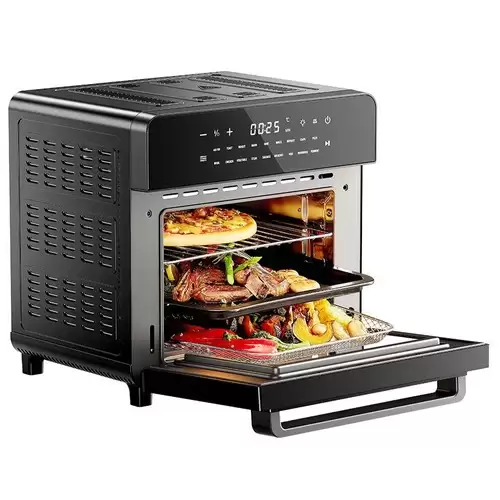 Pay Only $189.99 For Involly Af-150id 1600w Air Fryer Oven, 18 In 1 Countertop Mini Oven, 15l Capacity, 3-layer, Led Touch Screen, Double-glass Door - Black With This Coupon Code At Geekbuying