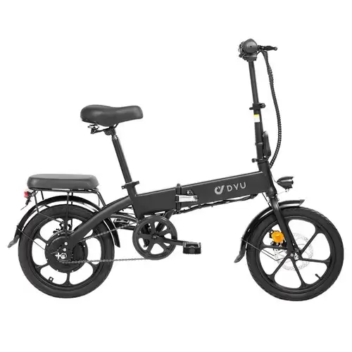Order In Just $608.90 Dyu A1f Electric City Bike 16 Inch 250w Motor 25km/h Speed 36v 7.5ah Battery Dual Mechanical Disc Brake 120kg Max Load Folding E-bike - Black With This Discount Coupon At Geekbuying