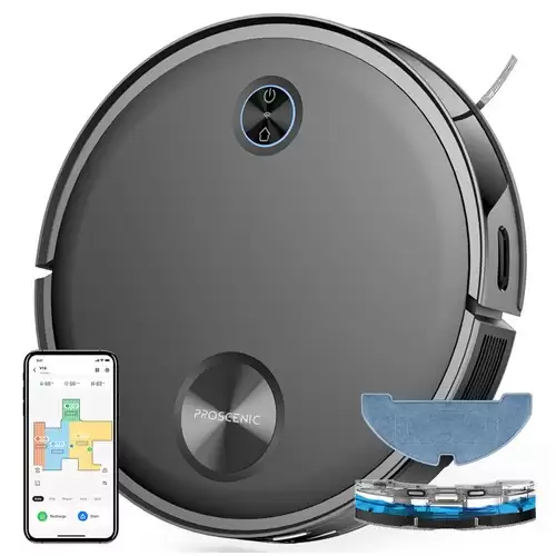 Order In Just $199.99 Proscenic V10 Robot Vacuum Cleaner 3 In 1 Vacuuming Sweeping And Mopping 3000pa Vibrating Mopping System Lds Navigation 240ml Dust Bin 2600mah Battery 120mins Runtime Smart App & Alexa Control - Black With This Discount Coupon At Geekbuying