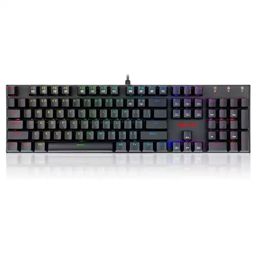 Order In Just $37.99 (free 5 In 1 Cleaner Kit) Redragon 104-key K565-rgb Wired Mechanical Keyboard Rgb Backlight Us Layout Aluminum Base Red Switch - Black With This Discount Coupon At Geekbuying