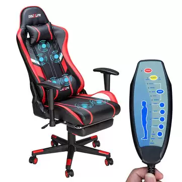 Get 35.24% Off On Douxlife Gc-Rc03 Gaming Chair Massage Ergonomic High Back Design Lumb With This Banggood Discount Voucher