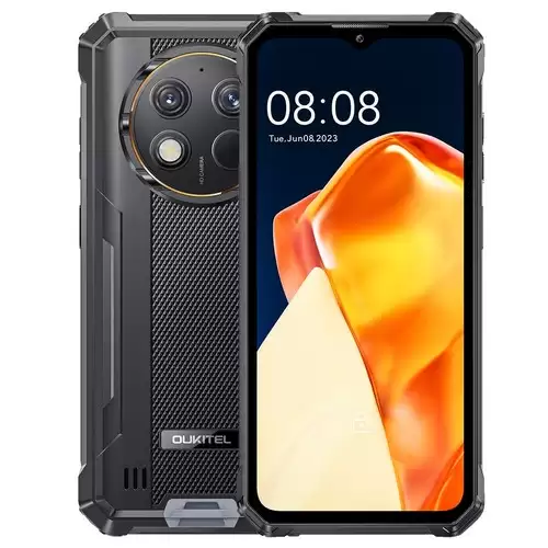 Pay Only $191.99 For Oukitel Wp28 Rugged Smartphone, 15gb+256gb, 5mp Front Camera+48mp Rear Camera, 10600mah Battery, 6.52 Inch Screen, Android 13.0, Fingerprint Unlock - Black With This Coupon Code At Geekbuying