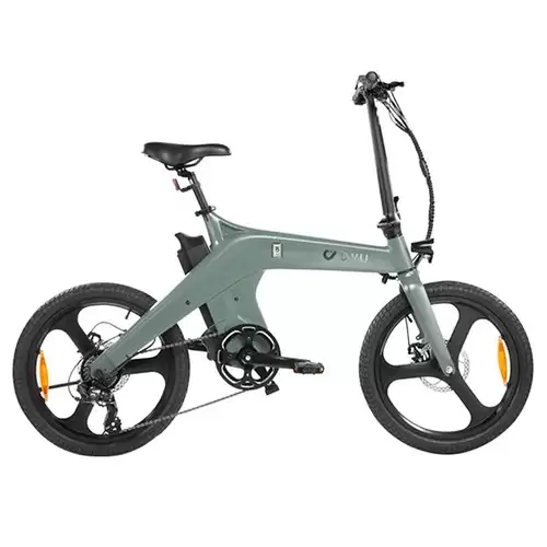 Pay Only $839.99 For Dyu T1 Electric Bike 20 Inch Tire Torque Sensor 36v 250w Motor 25km/h Max Speed 10ah Removable Battery Front And Rear Mechanical Disc Brakes Shimano 7-speed Gear - Green With This Coupon Code At Geekbuying