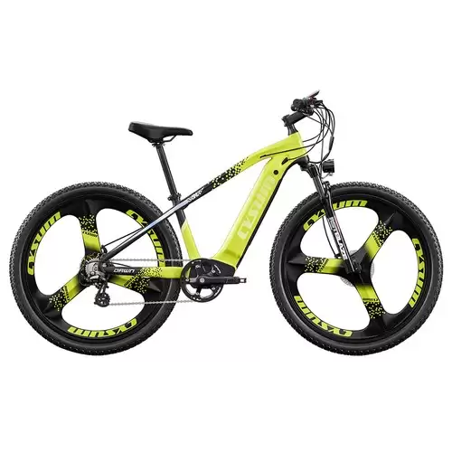 Pay Only $1,518.04 For Cysum Cm520 Electric Mountain Bike 29*2.1 Inch Chaoyan Tire 500w Brushless Motor 35-40km/h Max Speed 48v 14ah Lg Removable Battery Shimano 7 Speed 50-70km Range Dual Disc Brakes - Green With This Coupon Code At Geekbuying