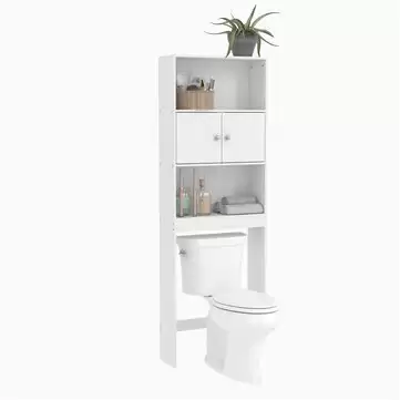Get 60.96% Off On 56x19x165 Bath Cabinet Toilet Bathroom Space Saver Storage Cabinet Whi With This Banggood Discount Voucher