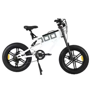 Pay Only $1,167.72 For Kugoo T01 Electric Bicycle 48v 500w Motor 13ah Battery 20*4.0 Inch Fat Tires 38km/h Max Speed Shimano 7-speed Gears Hydraulic Brakes 50-65km Mileage 150kg Load Electric Mountain Bike - White With This Coupon Code At Geekbuying
