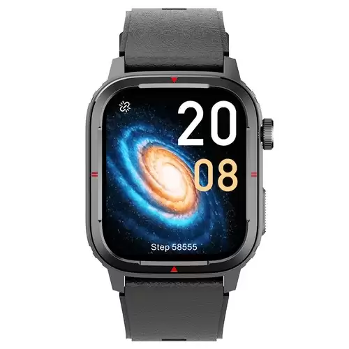 Pay Only $23.99 For Makibes Q25 Smartwatch Bluetooth Calling Watch 1.7'' Touch Screen Heart Rate Spo2 Bp Monitor - Black With This Coupon Code At Geekbuying