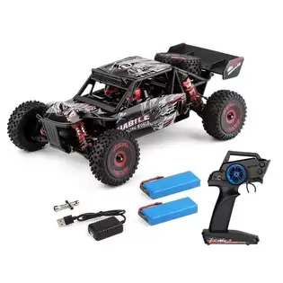 Order In Just $159.99 Wltoys 124016 V2 Upgraded 4300kv Motor 1/12 2.4g 4wd 75km/h Metal Chassis Brushless Off-road Desert Truck Rc Car - Two Batteries With This Discount Coupon At Geekbuying