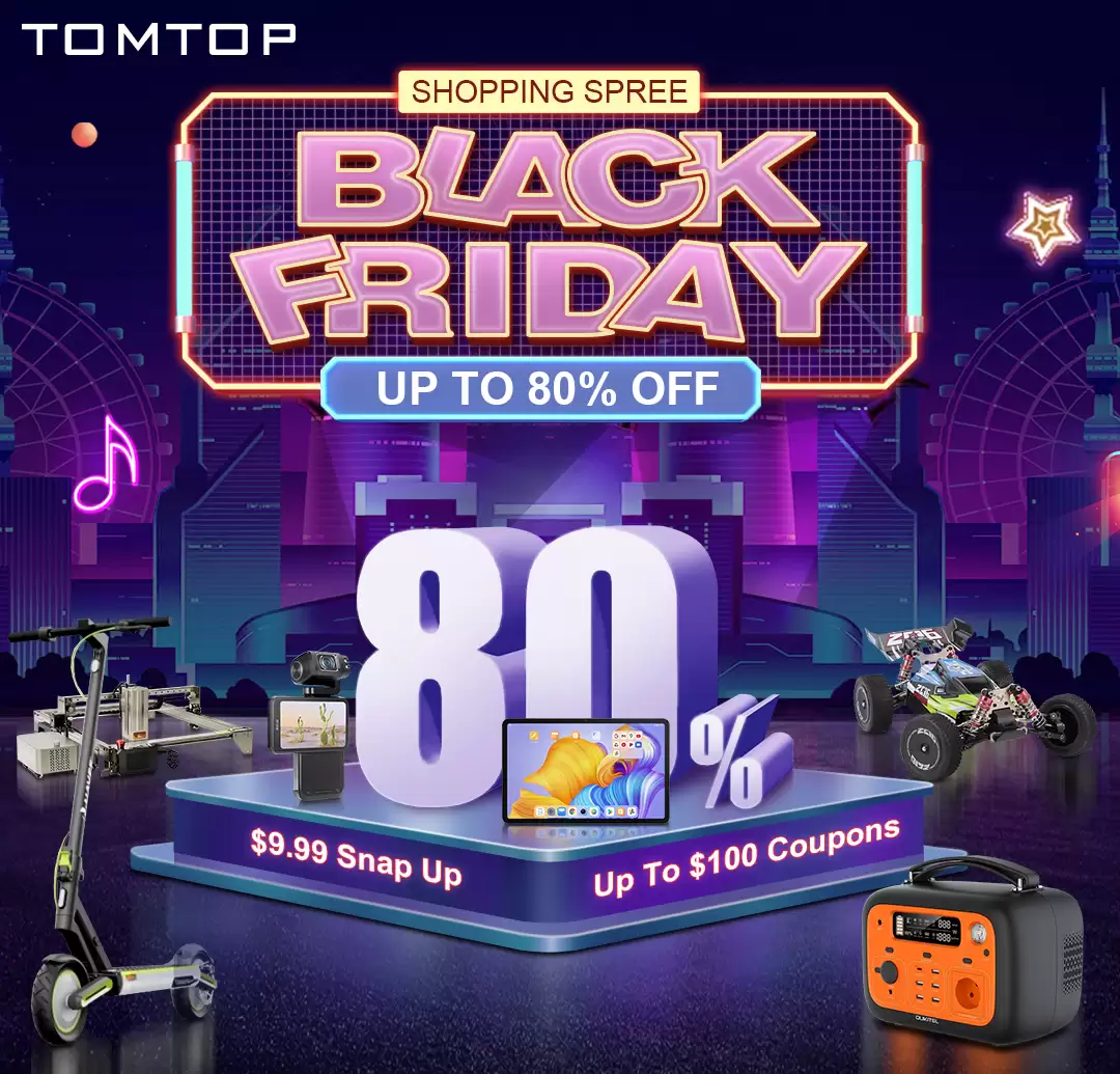 Get Extra $80 Discount On Orders Of $500 With This Black Friday Discount Coupon At Tomtop