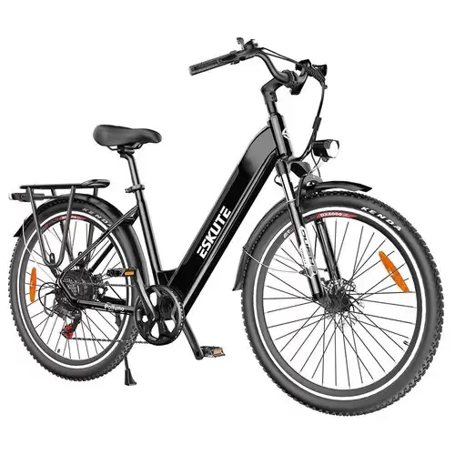 Pay Only $1,343.00 For Eskute Polluno Plus Electric Commuter Bike 28*1.75 Inch Kenda Tire 250w Motor 25km/h Max Speed 36v 20ah Battery 120km Mileage Shimano 7-speed Mechanical Disc Brakes - Black With This Coupon Code At Geekbuying