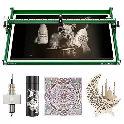 Order In Just $655.72 Neje Max 4 Laser Engraver Cutter, 12w Laser Power, A40640 Laser Module, Auto Air-assist, 0.04*0.06mm Focus, 4-axis Control, Grbl Wireless Control, Motor Driver Z Axis, Works Vertically, 750*460mm With This Discount Coupon At Geekbuying