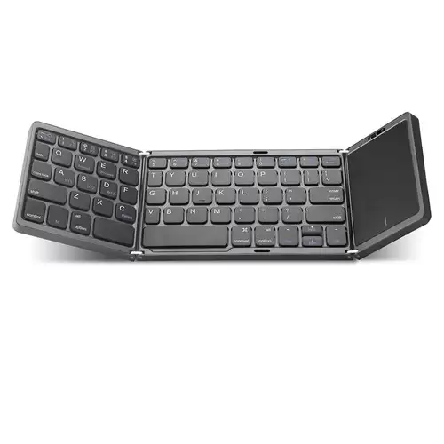 Order In Just $28.99 Foldable Bluetooth Wireless Keyboard Rechargeable With Touchpad For Windows, Ios, Android Tablet, Smartphone - Black With This Discount Coupon At Geekbuying