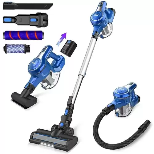 Pay Only $119.99 For Inse S6 Cordless Handheld Vacuum Cleaner 25kpa Suction 250w Brushless Motor 1.2 Dust Box 2500 Mah Battery For Wood Floor, Carpet, Stair, Curtain, Car, Furniture - Blue With This Coupon Code At Geekbuying