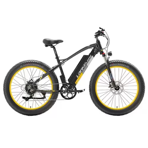 Order In Just $1,416.14 Lankeleisi Xc4000 Electric Bike 26*4.0 Inch Fat Tires 1000w Motor 40km/h Max Speed 48v 17.5ah Battery Shimano 7 Speed 120km Range 1800kg Max Load - Yellow With This Discount Coupon At Geekbuying