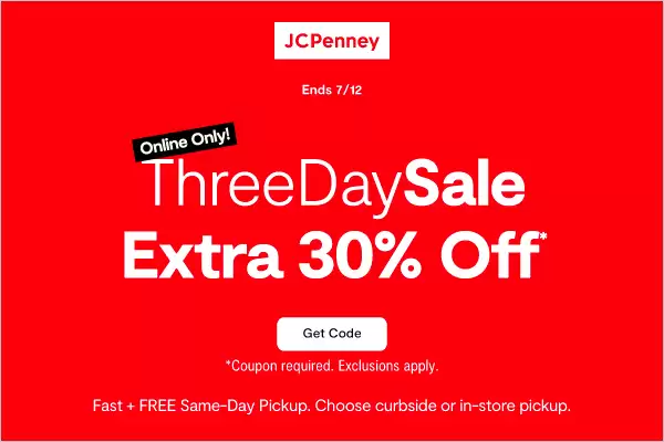 Get 30% Off With This Discount Coupon At Jcpenney