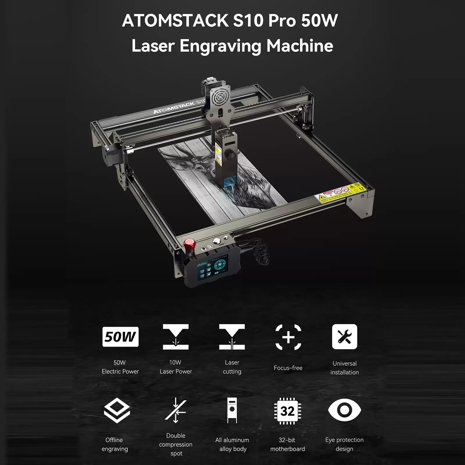 Pay Just $299 Atomstack S10 Pro Cnc Desktop Diy Laser Engraving Cutting Machine ,free Shipping With This Cafago Discount Voucher