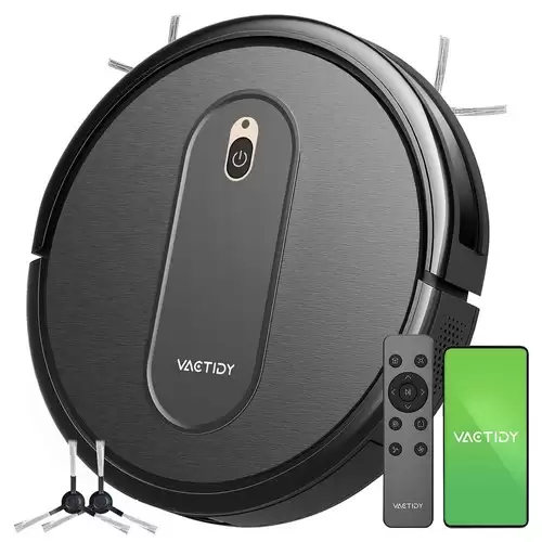 Order In Just $119.99 Vactidy T6 Robot Vacuum Cleaner, 2000pa Suction, 500ml Dustbin, Self-charging, 2500mah Battery, 100mins Runtime, App And Voice Control With This Discount Coupon At Geekbuying