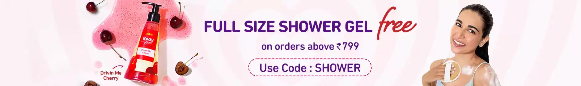 Get Free Shower Gel On Orders Of Rs.799 At Plumgoodness.com